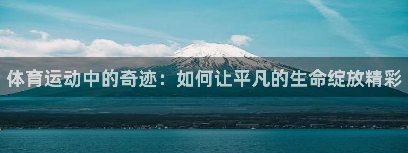 乐视体育刘阳：体育运动中的奇迹：如何让平凡的生命绽放精彩